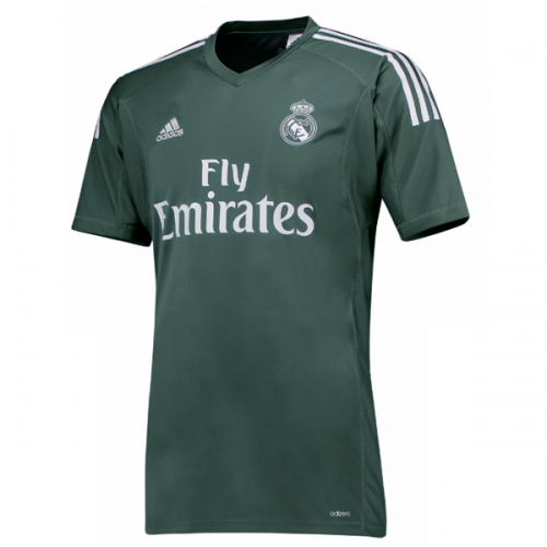 Real Madrid Goalkeeper 2017/18 Deep Green Soccer Jersey Shirt